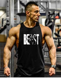 Bodybuilding Fitness Men Tank Top workout BEAST print