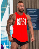 Bodybuilding Fitness Men Tank Top workout BEAST print