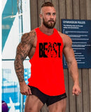 Bodybuilding Fitness Men Tank Top workout BEAST print