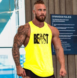 Bodybuilding Fitness Men Tank Top workout BEAST print