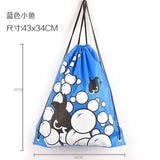 Waterproof Bag Swimming Backpacks Double Layer Drawstring Sport Bag Shoulder Bags Water Sports Travel Portable Bag For Stuff