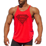 Super Hero Captain America brand clothing Singlets Mens Tank Top Muscle Shirt Superman Stringer Bodybuilding Fitness mens Vest
