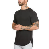 Brand gyms clothing fitness t shirt men