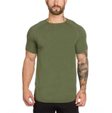 Brand gyms clothing fitness t shirt men