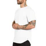 Brand gyms clothing fitness t shirt men