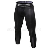 Muscleguys Men Compression Pants Casual Calf-Length Tights Pants Bodybuilding Man Elasticity Joggers Crossfit Skinny Leggings