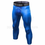 Muscleguys Men Compression Pants Casual Calf-Length Tights Pants Bodybuilding Man Elasticity Joggers Crossfit Skinny Leggings