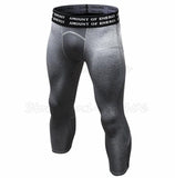 Muscleguys Men Compression Pants Casual Calf-Length Tights Pants Bodybuilding Man Elasticity Joggers Crossfit Skinny Leggings