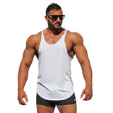 Bodybuilding stringer tank tops men