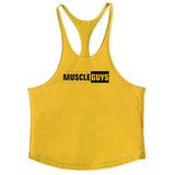Bodybuilding stringer tank tops men