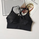 Energy Seamless Sports Bra Running Back Cross Strappy