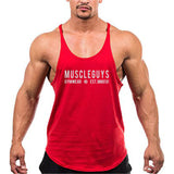 Mens gyms stringer tank top
