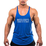Mens gyms stringer tank top