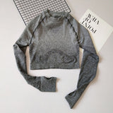 Yoga Shirts Fitted Long Sleeve Sport