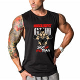 Fitness Dragon ball Tank Top Men Bodybuilding Clothing Gyms Stringer Vests