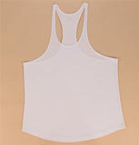 Bodybuilding Stringer Tank Top Men Cotton Curved