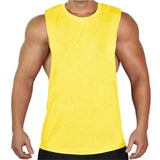 New Blank Sleeveless shirt Muscle Cut Workout Shirt Bodybuilding Tank Top Man Fitness Clothing cotton open sides vest