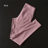 Super Stretchy Gym Tights Tummy Control Yoga Pants with Hidden Pocket High Waist Sport Leggings Push Up Running Pants Women