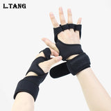 Black Gym Gloves Dumbell Non-slip