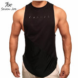 Seven Joe Gyms Stringer Clothing Bodybuilding Tank Top Men Fitness Singlet Sleeveless Shirt Solid Cotton Muscle Vest Unders