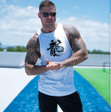 Seven Joe chinese Dragon cotton sleeveless shirts tank top men