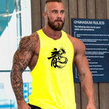 Seven Joe chinese Dragon cotton sleeveless shirts tank top men