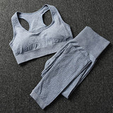 Vital Seamless Yoga Set Women Fitness Clothing Sportswear Woman Gym Leggings Push-up Sports Bra+Yoga Pants 2 Pcs Sports Suits