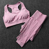 Vital Seamless Yoga Set Women Fitness Clothing Sportswear Woman Gym Leggings Push-up Sports Bra+Yoga Pants 2 Pcs Sports Suits