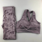 Camo Seamless Yoga Set Women Fitness Clothing Booty Yoga