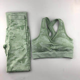 Camo Seamless Yoga Set Women Fitness Clothing Booty Yoga
