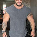 Fitness Punisher Men's Sleeveless shirt bodybuilding stringer vest cotton