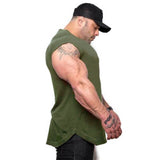 Fitness Punisher Men's Sleeveless shirt bodybuilding stringer vest cotton