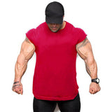 Fitness Punisher Men's Sleeveless shirt bodybuilding stringer vest cotton