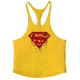 Super Hero Captain America brand clothing Singlets Mens Tank Top Muscle Shirt Superman Stringer Bodybuilding Fitness mens Vest