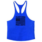 New Arrivals Bodybuilding stringer tank top Superman Gyms sleeveless shirt men Fitness Vest Singlet sportswear workout tanktop