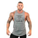 New Brand Summer Gyms Clothing Bodybuilding Tank Top Men Fitness Singlet Sleeveless Shirt Cotton muscle Vest for man