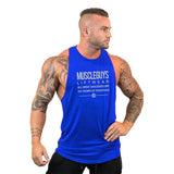 New Brand Summer Gyms Clothing Bodybuilding Tank Top Men Fitness Singlet Sleeveless Shirt Cotton muscle Vest for man
