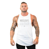New Brand Summer Gyms Clothing Bodybuilding Tank Top Men Fitness Singlet Sleeveless Shirt Cotton muscle Vest for man