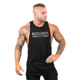 New Brand Summer Gyms Clothing Bodybuilding Tank Top Men Fitness Singlet Sleeveless Shirt Cotton muscle Vest for man