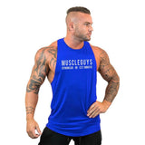 New Brand Summer Gyms Clothing Bodybuilding Tank Top Men Fitness Singlet Sleeveless Shirt Cotton muscle Vest for man