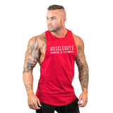 New Brand Summer Gyms Clothing Bodybuilding Tank Top Men Fitness Singlet Sleeveless Shirt Cotton muscle Vest for man