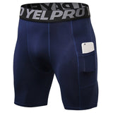 Men's Fitness Joggers Shorts Security Pockets